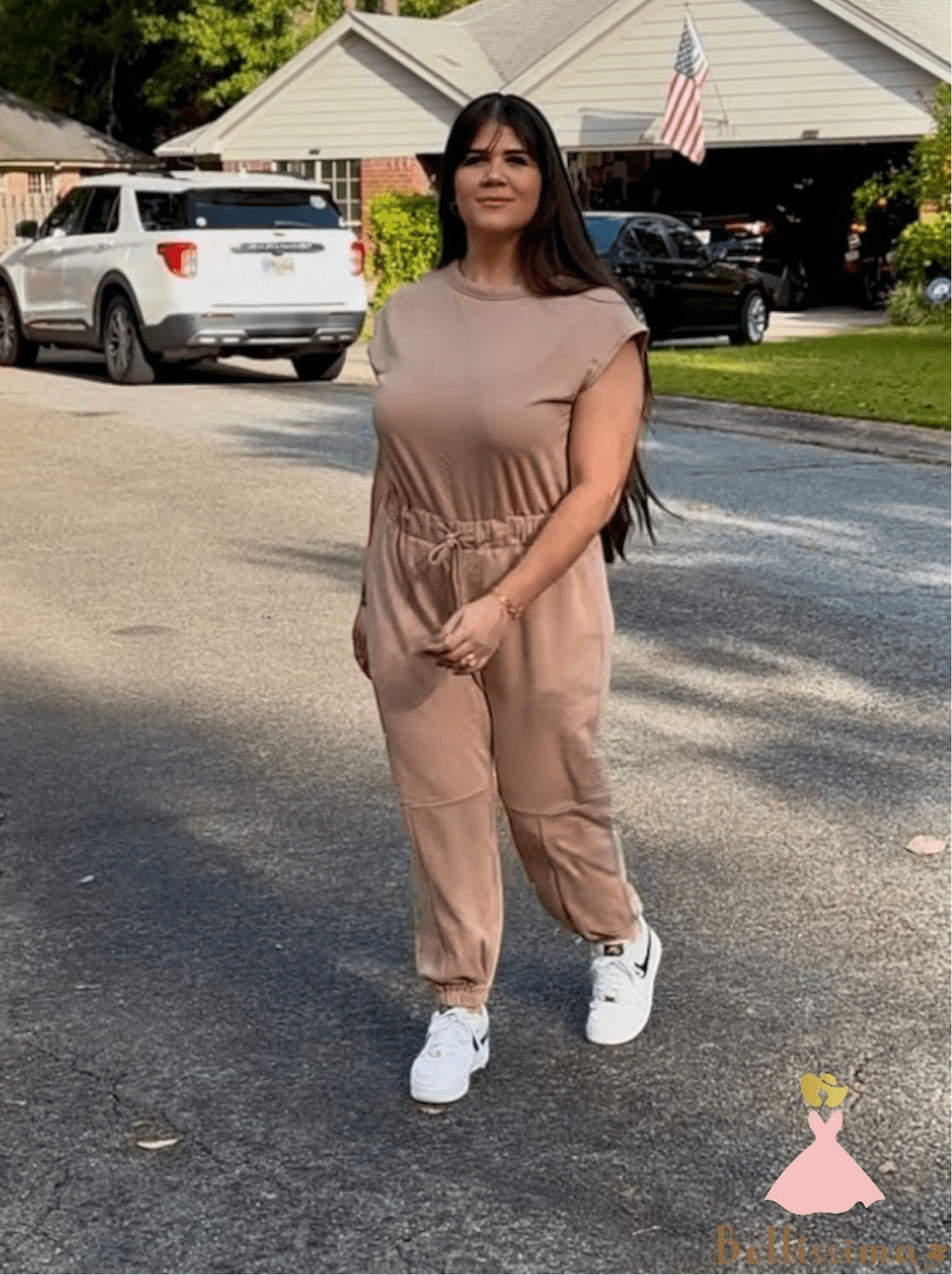 Cap Sleeve Pocketed Jogger Jumpsuit - Bellissima by Ari LLC.